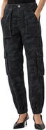AllSaints Freda Camo Denim Cargo Joggers