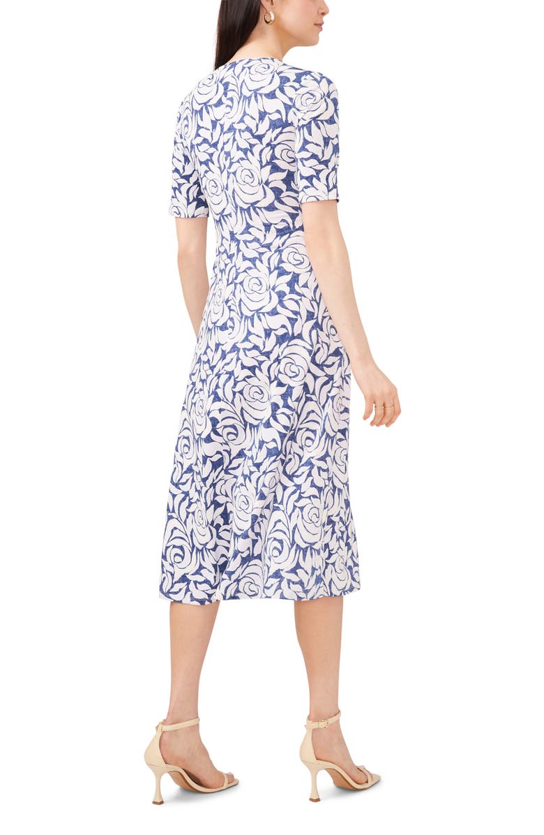 Chaus Floral Faux Wrap Midi Dress, Alternate, color, 