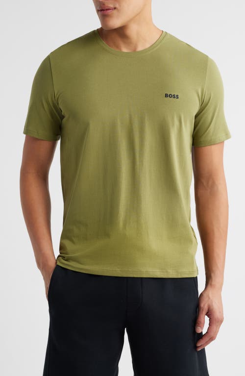 Hugo Boss Boss Mix Match Pajama T-shirt In Medium Green