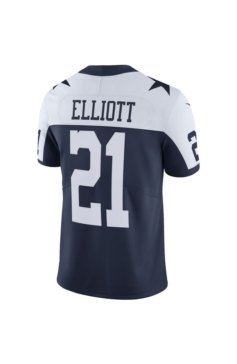 Nike Men's Nike Ezekiel Elliott Navy Dallas Cowboys Alternate Vapor Limited Jersey, Alternate, color, 