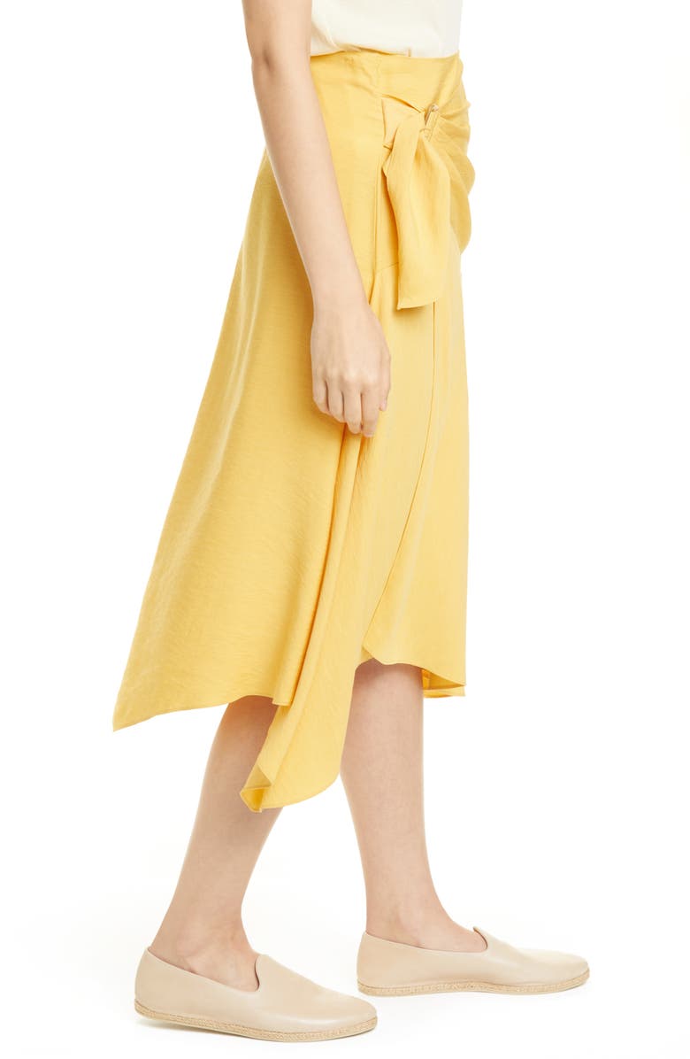 Vince Side Buckle Drape Skirt, Alternate, color,