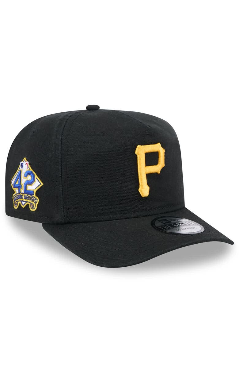 New Era Men's New Era  Black Pittsburgh Pirates 2025 Jackie Robinson Day Golfer Adjustable Hat, Main, color, Black
