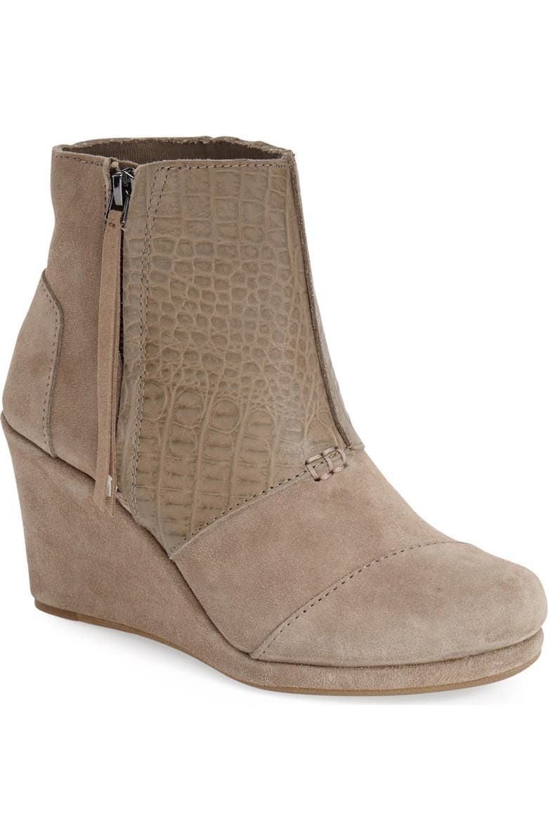 TOMS 'Desert' Wedge Bootie, Main, color,