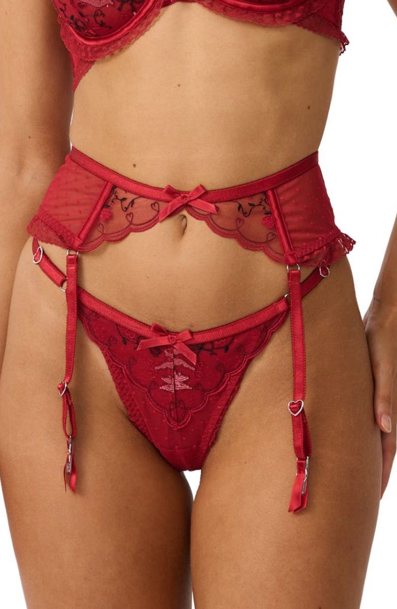 Kat The Label Cupid Thong, Main, color, Red