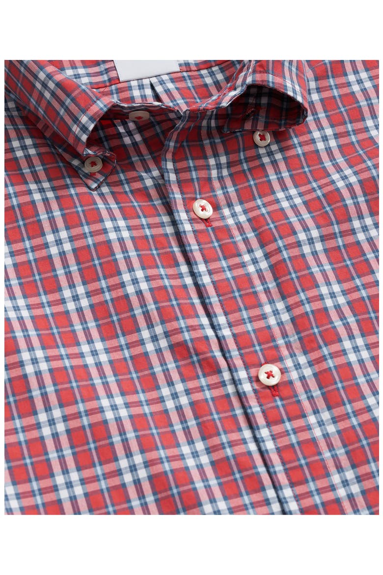 Friday Plaid Cotton Poplin Button-Down Shirt, Alternate, color, POINTSETTIA PLAID