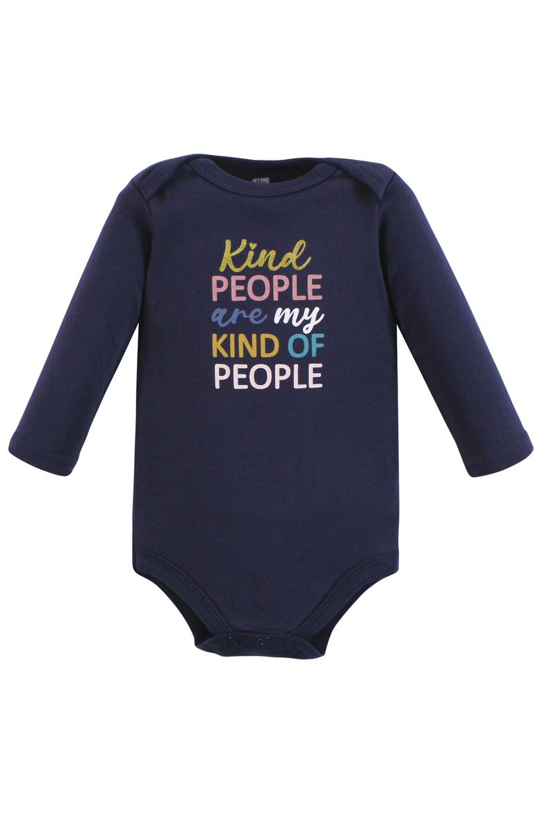 Soft Cotton Long-Sleeve Bodysuits 7-Piece Value Pack, Alternate, color, Girls World 7-Pack