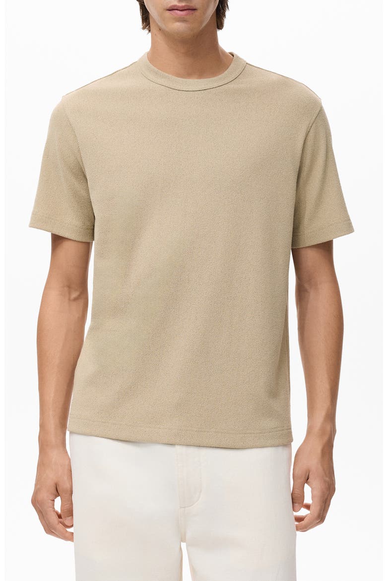 Fine Knit T-Shirt, Main, color, BEIGE