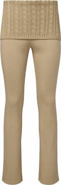 WeWoreWhat Cable Knit Roll Over Pant