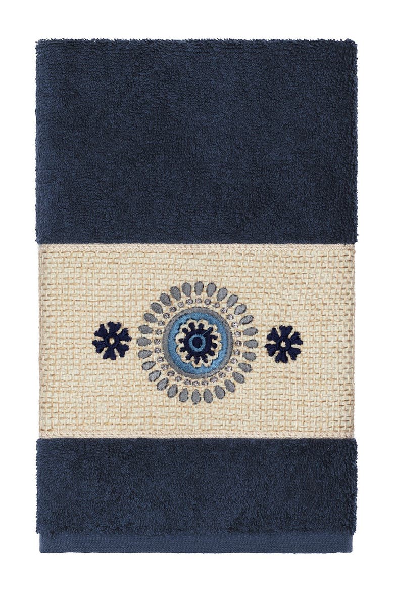 Isabell 3-Piece Embellished Towel - Midnight Blue, Alternate, color, MIDNIGHT BLUE