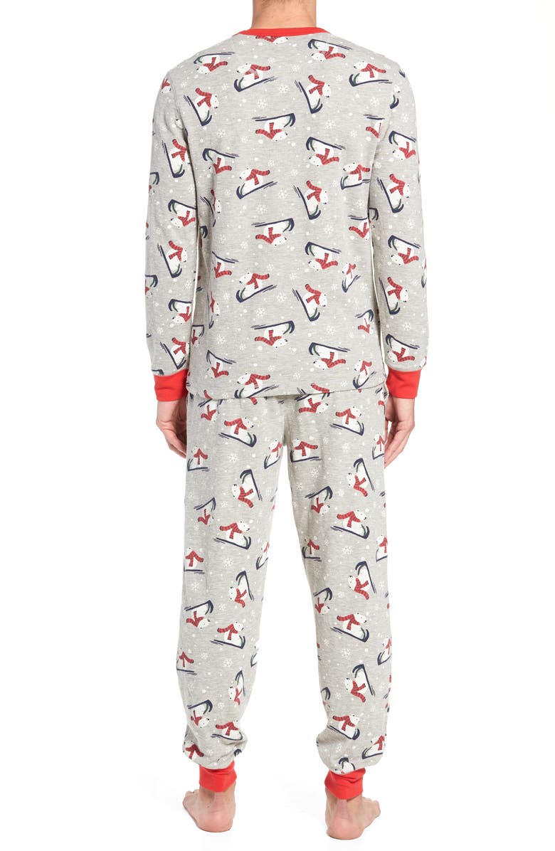 NORDSTROM MEN'S SHOP Family Father Thermal Pajamas, Alternate, color, 