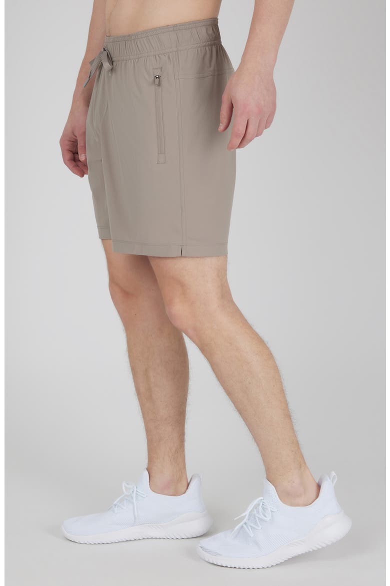 Stretch Tech Knit Active Shorts, Alternate, color, SATELLITE