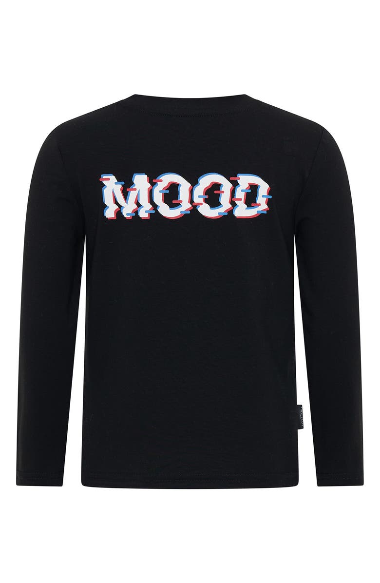 TINY TRIBE Mood Long Sleeve Graphic T-Shirt, Alternate, color, Black