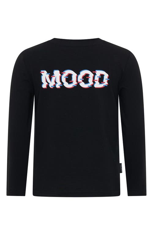 Tiny Tribe Mood Long Sleeve Graphic T-shirt In Black