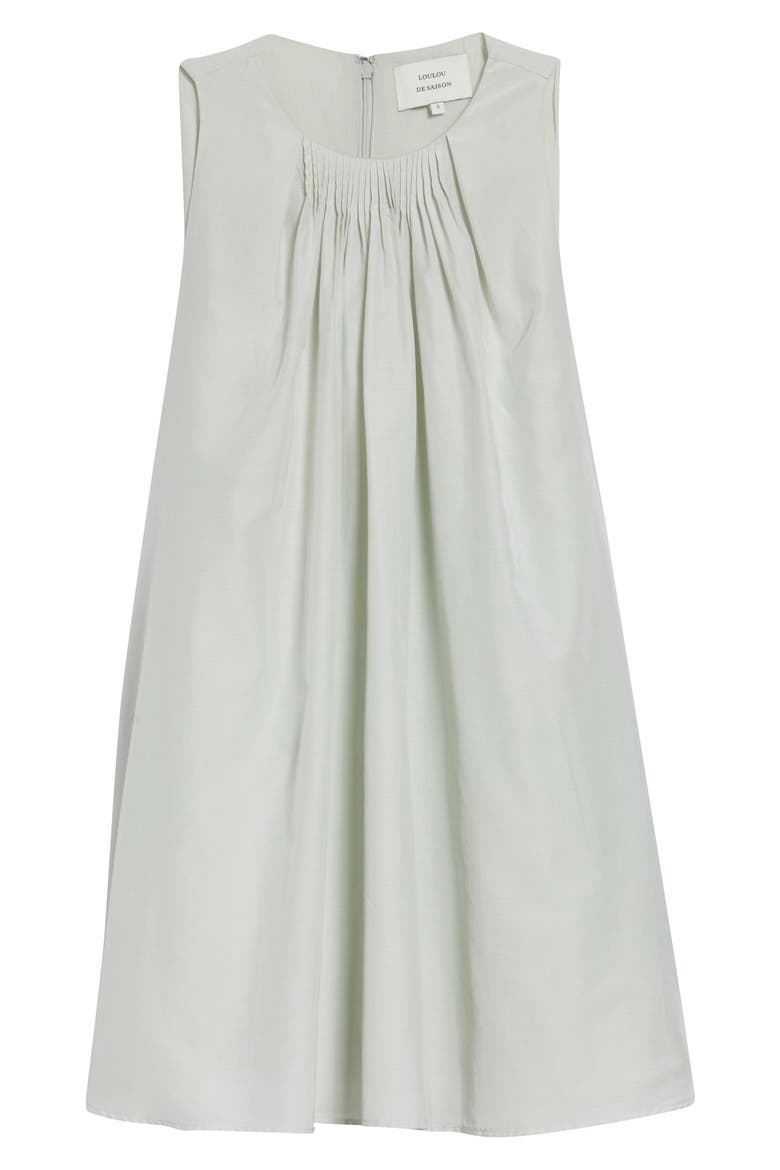 Liao Pleated Neck Sleeveless Cotton & Silk Voile Top, Alternate, color, MIST