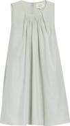 LOULOU DE SAISON Liao Pleated Neck Sleeveless Cotton & Silk Voile Top