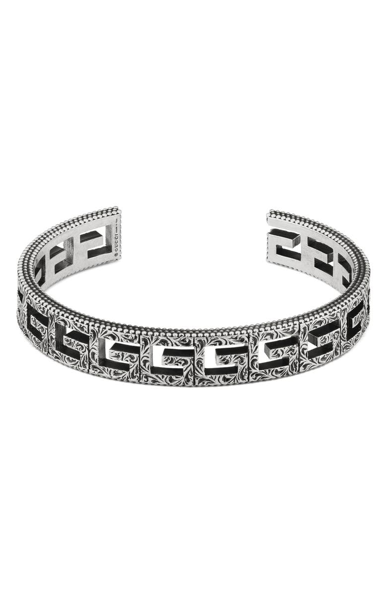 Gucci G-Cube Cuff, Main, color, 