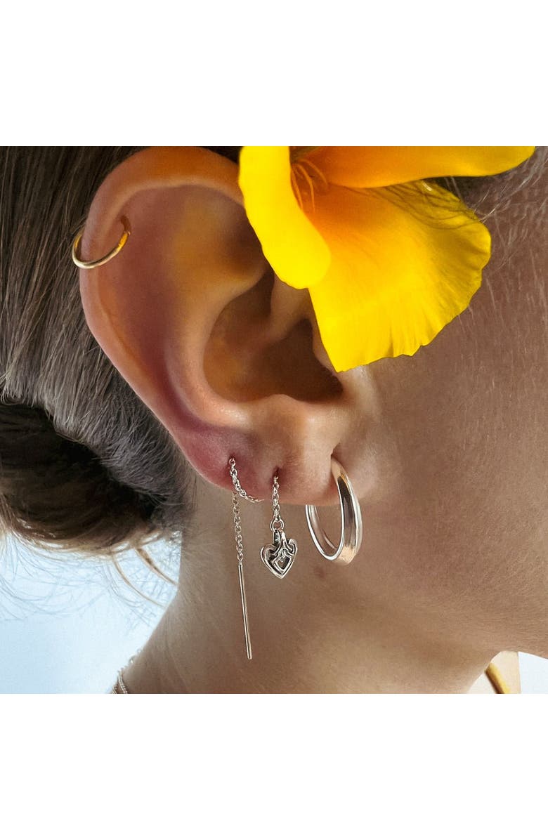 Astor & Orion Heart Threaders, Alternate, color, Silver