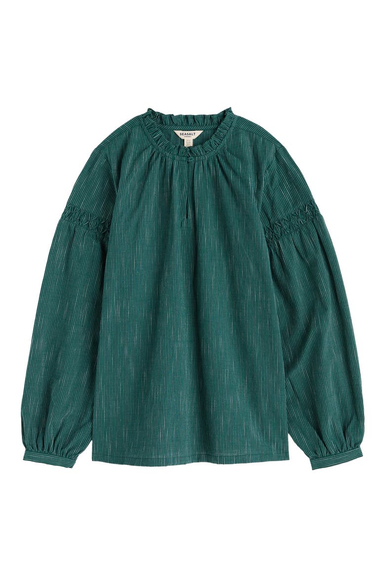 Gwel Organic Cotton Peasant Top, Alternate, color, SIMPLICITY STRIPE VERTE