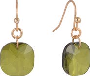 Laundry by Shelli Segal Cushion Cut Crystal Drop Earrings