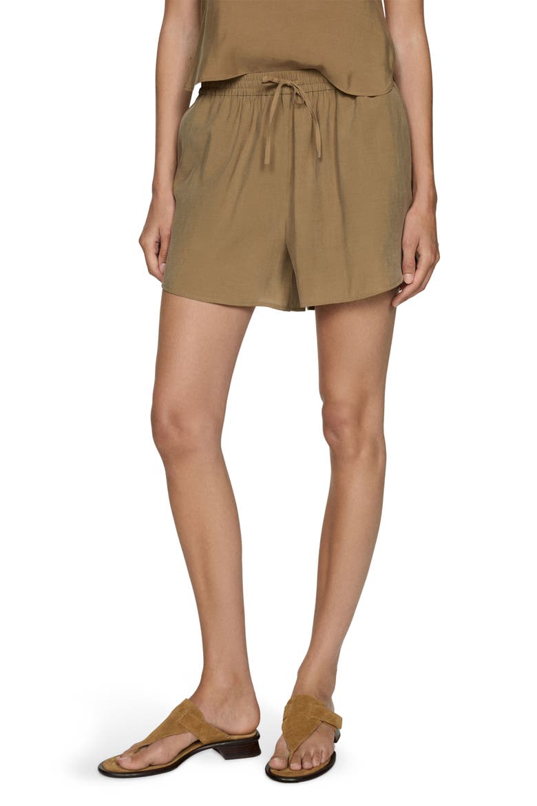 Drawstring Shorts, Main, color, MEDIUM BROWN