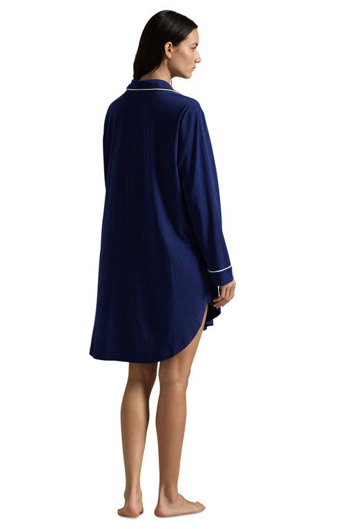 Polo Ralph Lauren Cotton-lyocell Essentials Sleepshirt In Blue