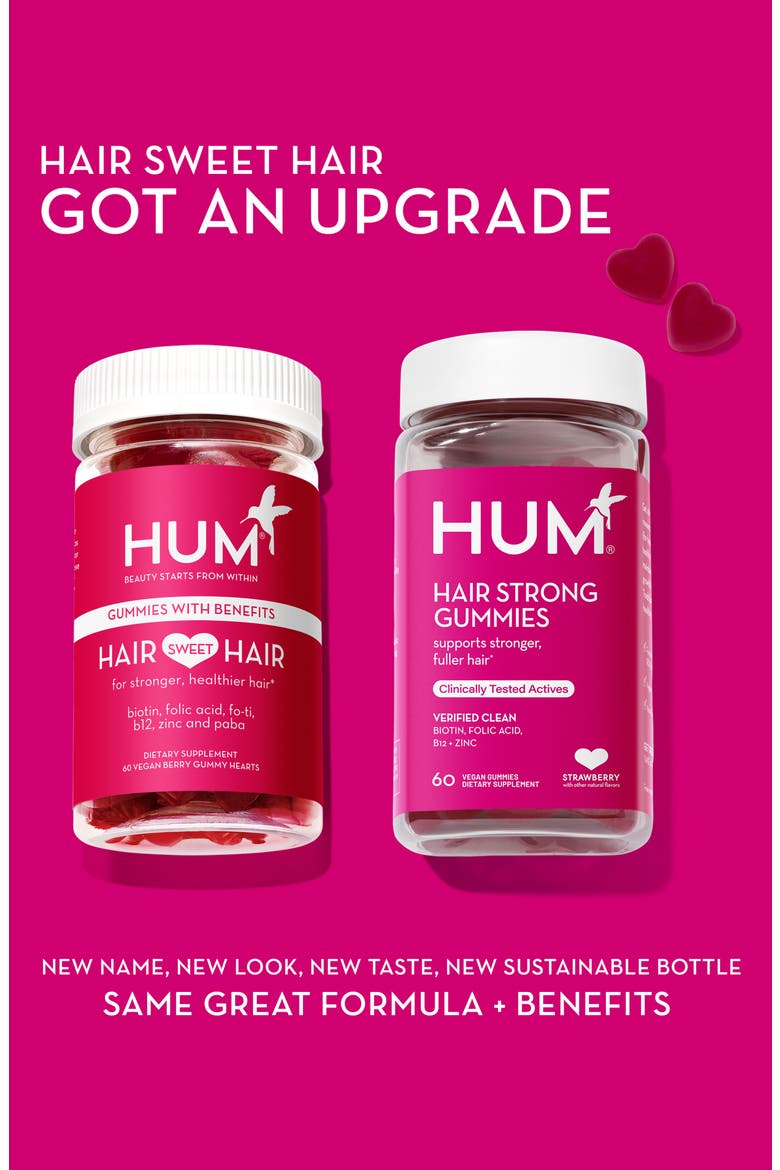 Hair Strong Gummies for Stronger and Fuller Hair, Alternate, color, NO COLOR