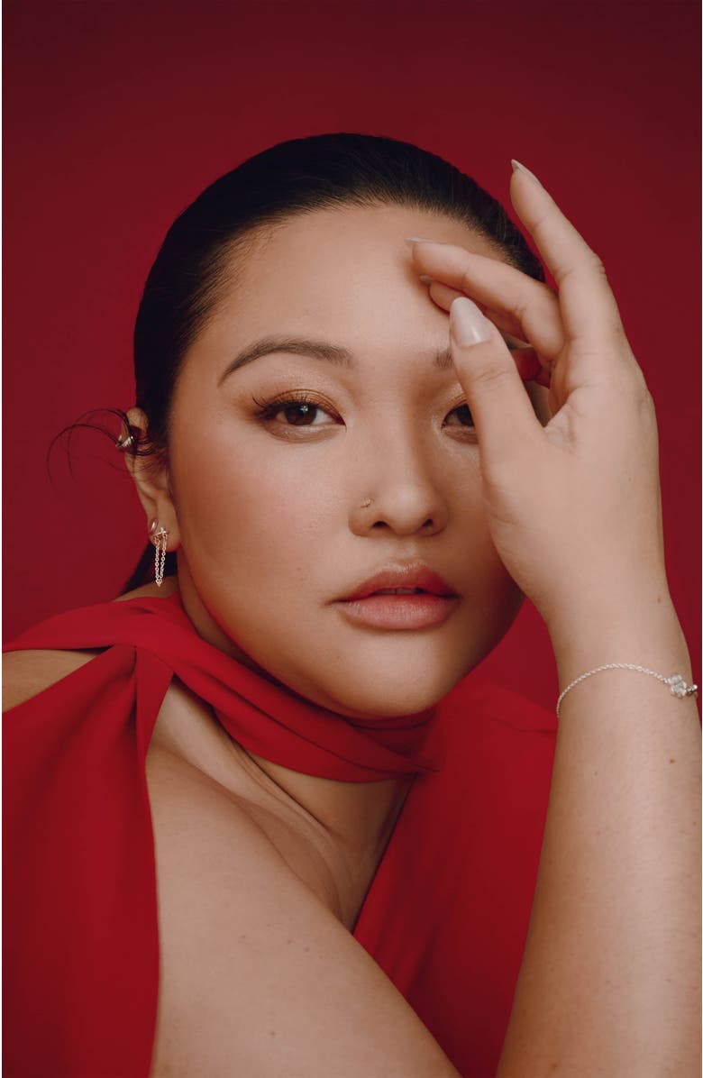 LOUPN Gat Earrings, Alternate, color, Silver