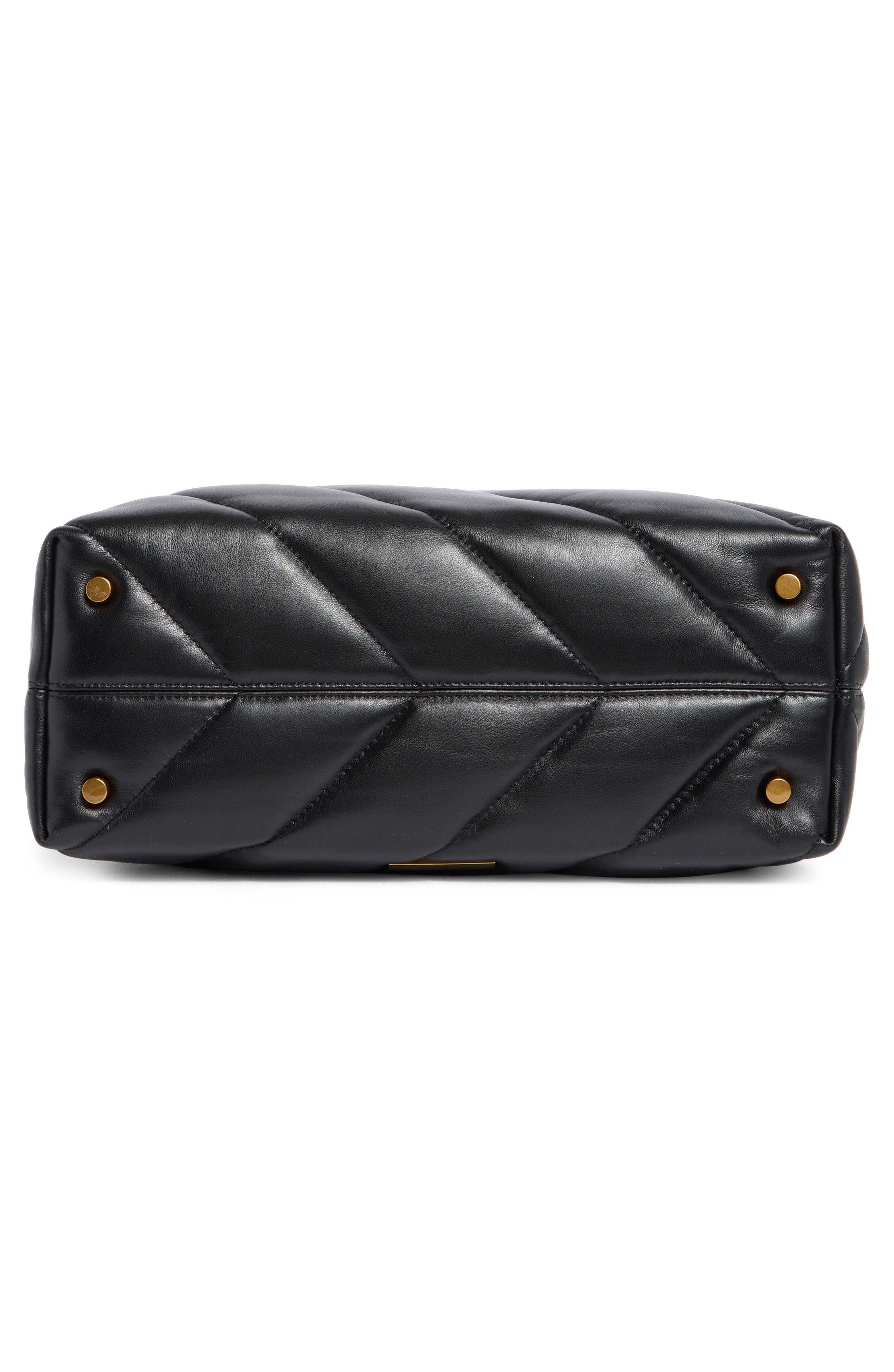 Kurt Geiger London Soho Quilted Leather Shopper, Alternate, color, Black