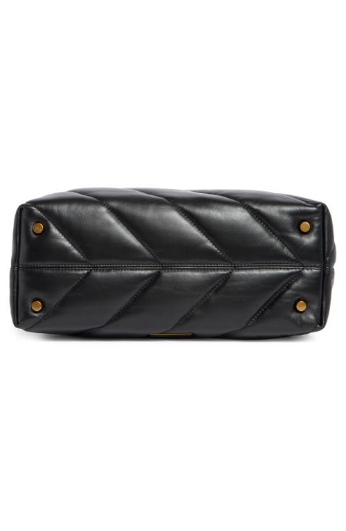 Kurt Geiger London Soho Quilted Leather Shopper In Black