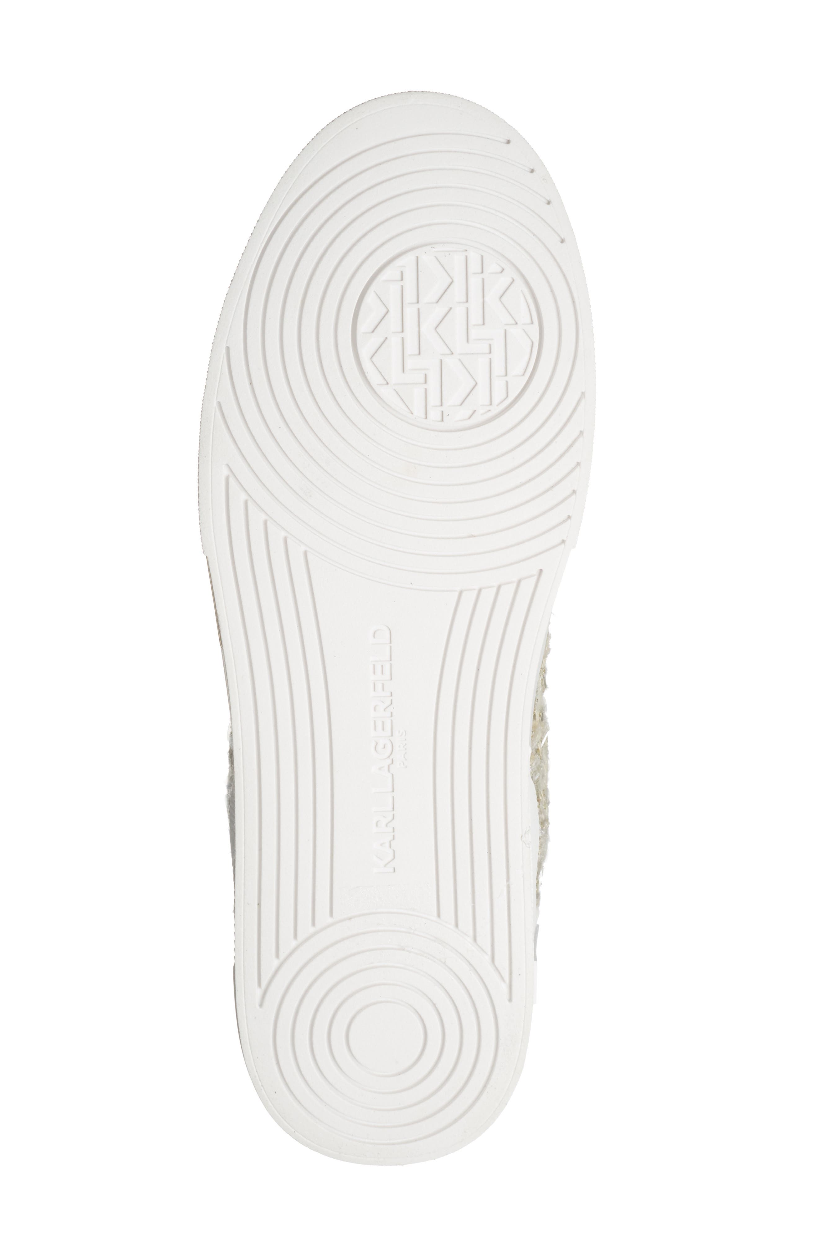 KARL LAGERFELD PARIS Marquise Lace-Up Sneaker, Alternate, color, Cream/ Gold