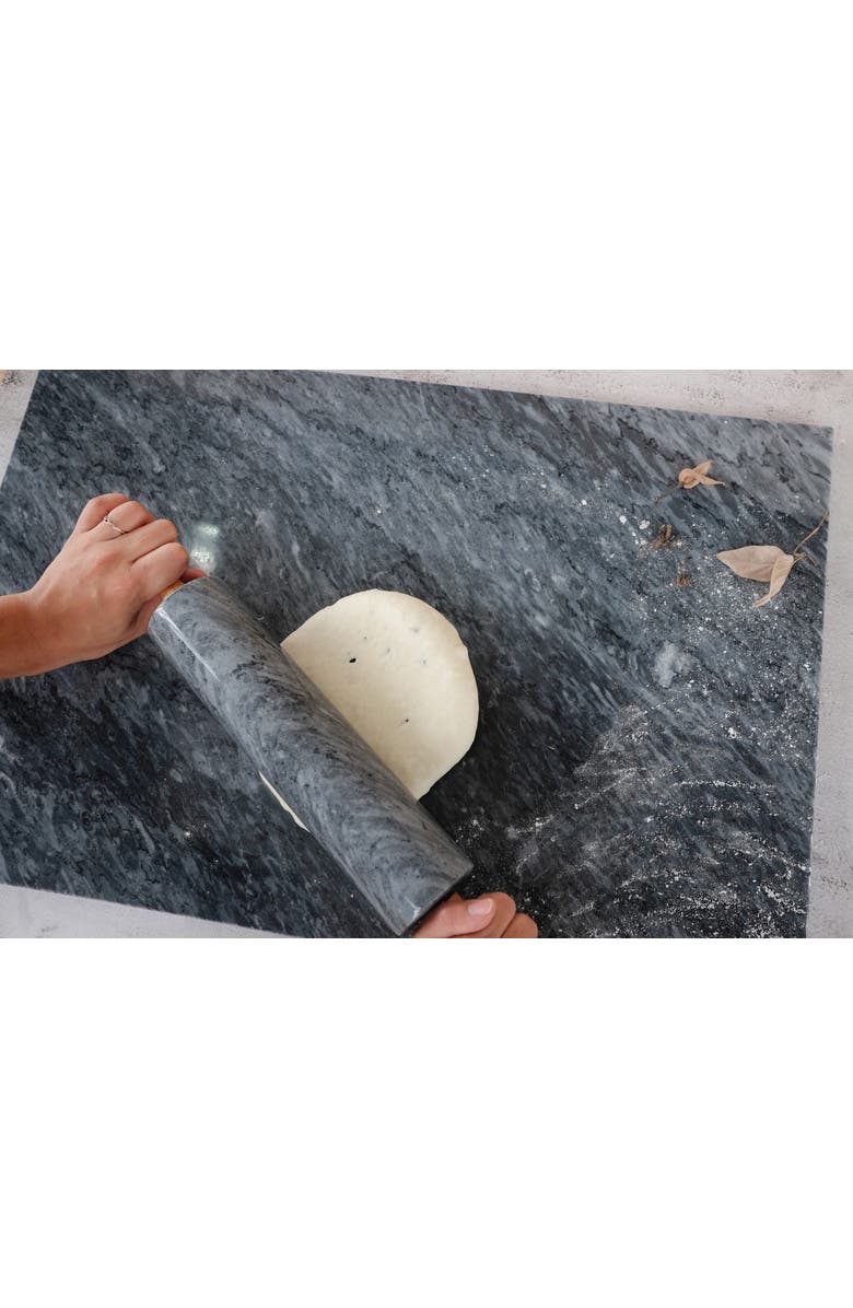 Artifacts Trading Company<sup>™</sup> Artifacts Trading Company Marble Rolling Pin With Wooden Handles, Alternate, color, Black Matte