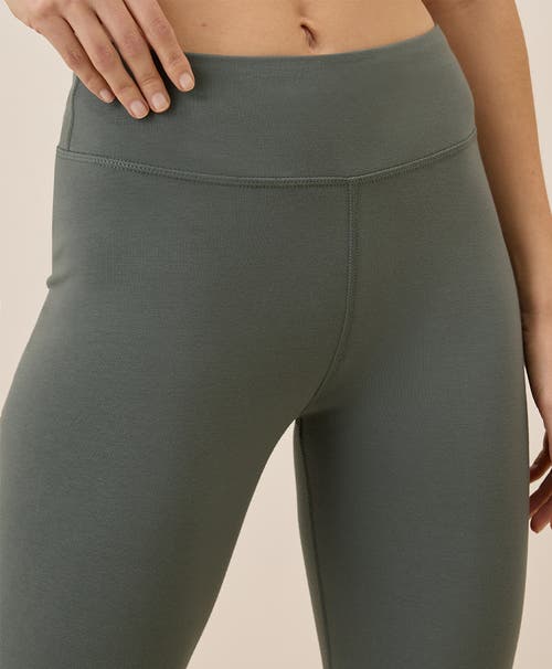 Pact On The Go-to Cropped Bootcut Legging Made With Organic Cotton In Castor Grey