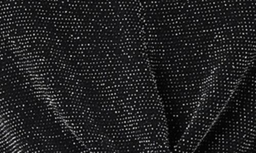Allsaints Skylar Metallic Twist Front Top In Black
