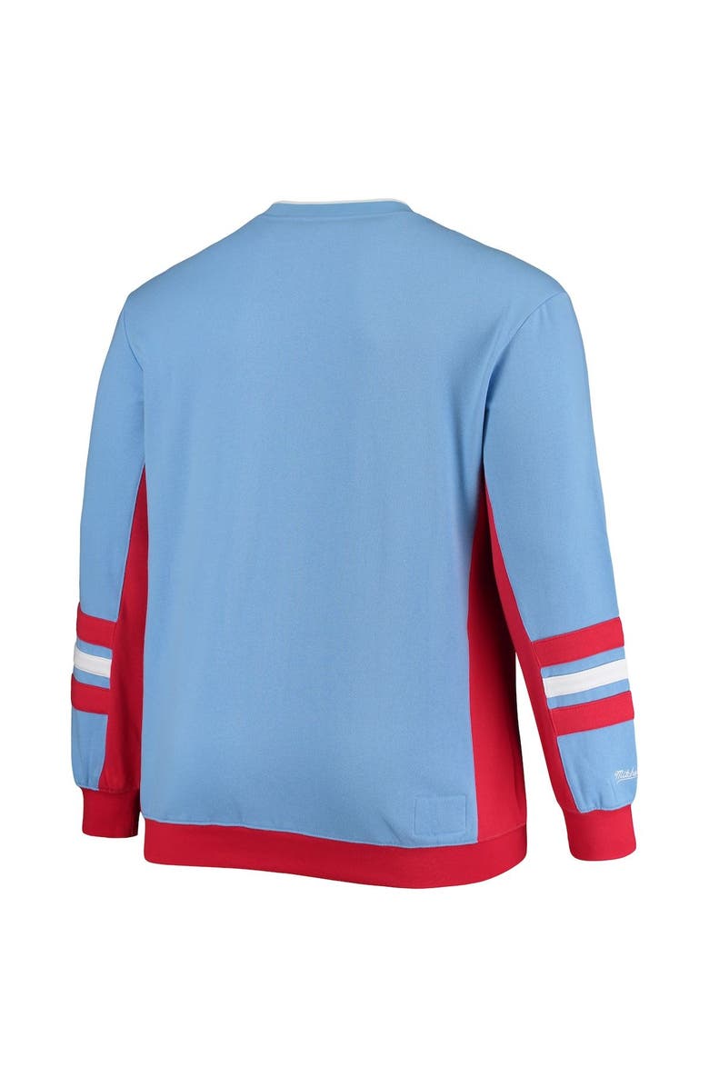 PROFILE Men's Light Blue Houston Oilers Big & Tall Throwback Hometown Champs Pullover Sweatshirt, Alternate, color, 