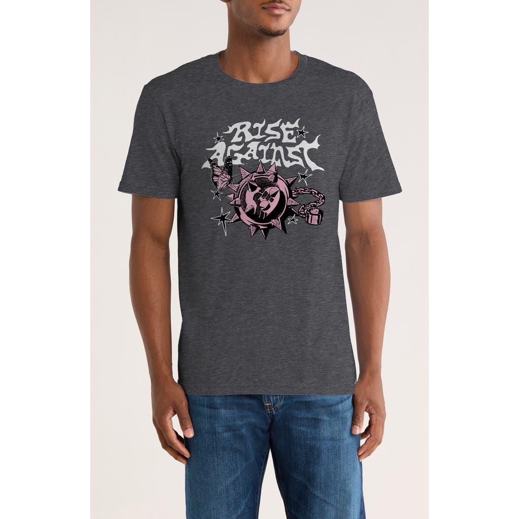 Monster Digital Rise Against Landmine Graphic T-shirt In Gray