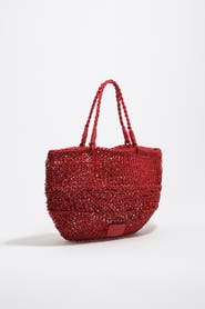 Bimba y Lola Leather Flat Shoulder Bag