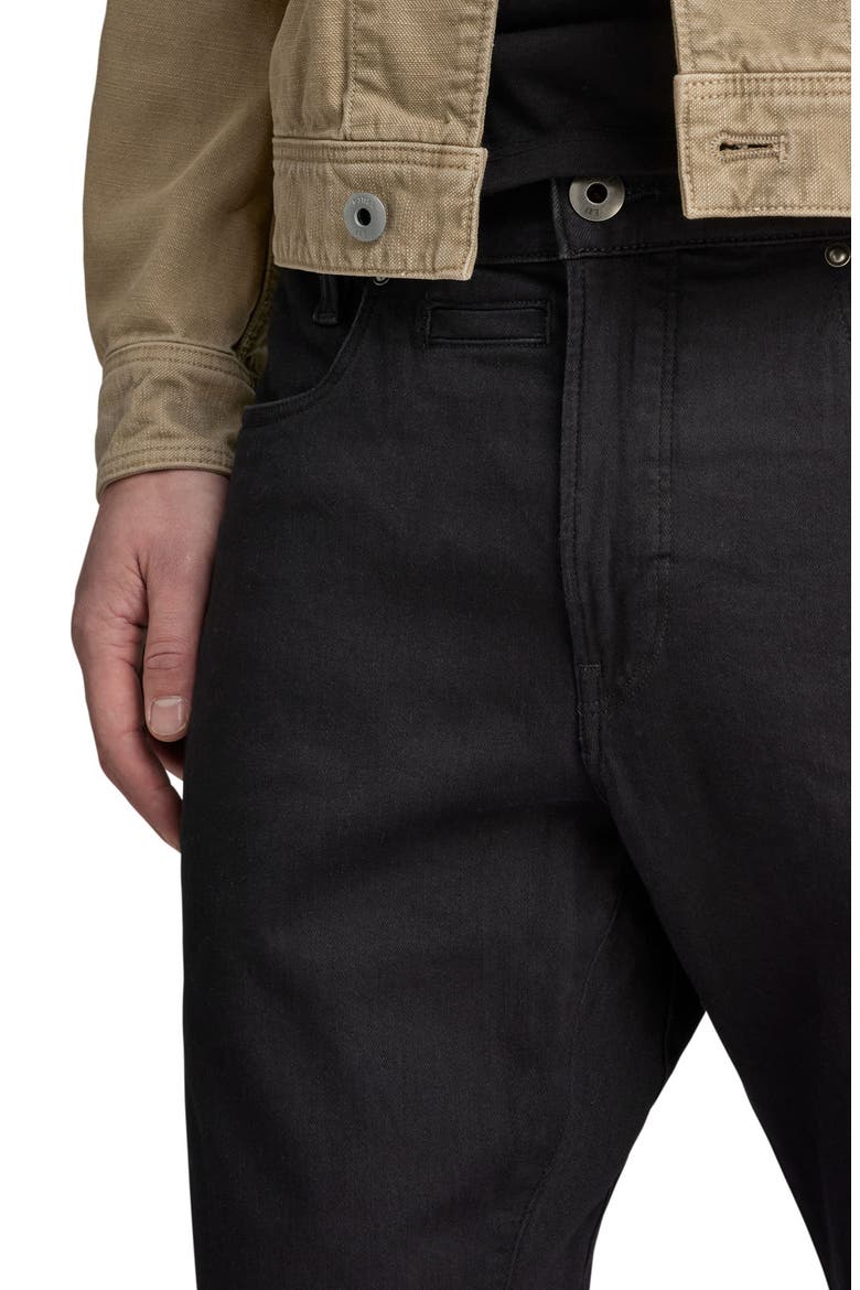 D-Staq Slim Fit Jeans, Alternate, color, PITCH BLACK