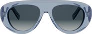CELINE Triomphe Stamp 57mm Pilot Sunglasses