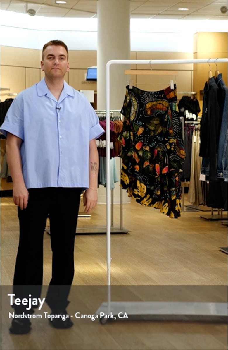 Mix Print Tiered Midi Skirt, sales video thumbnail