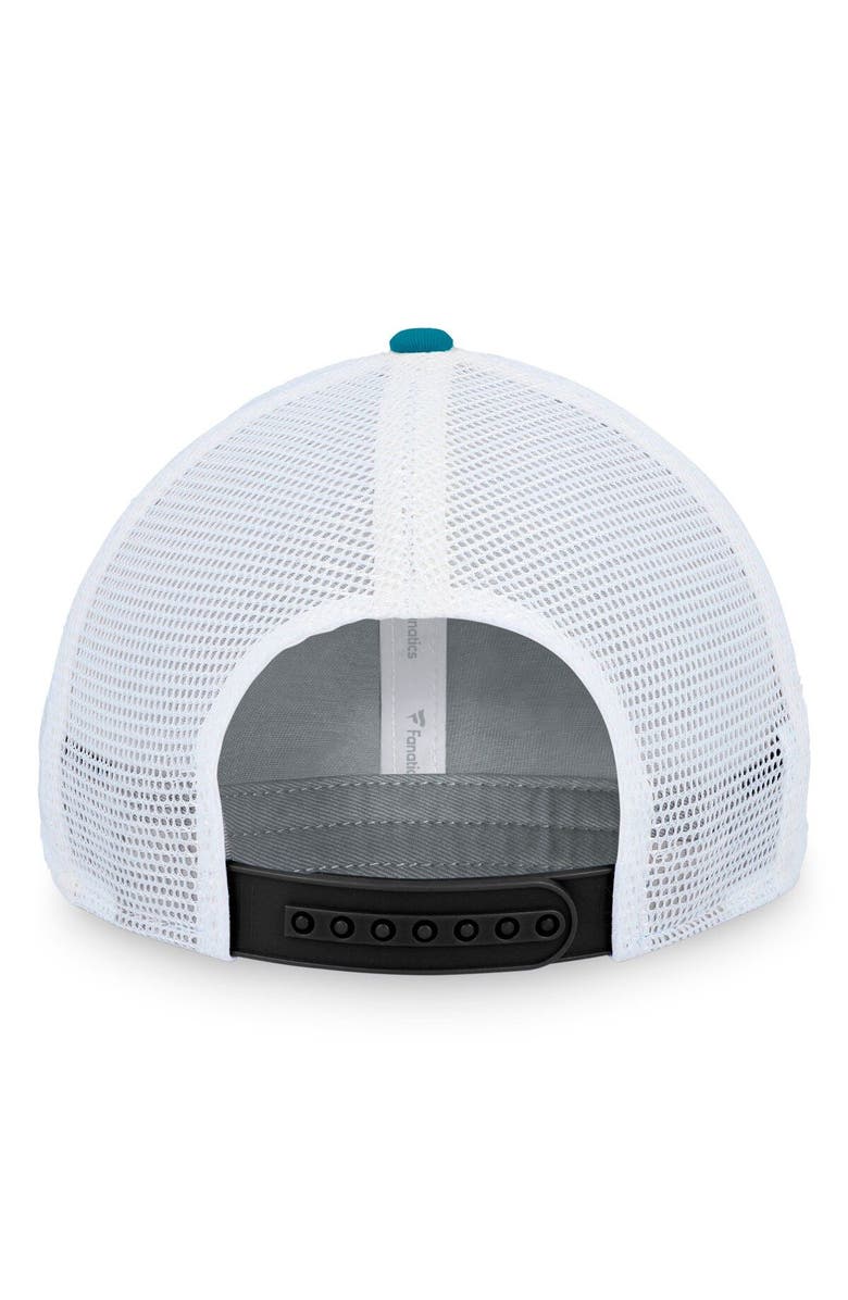 FANATICS Men's Fanatics Branded  Black/White San Jose Sharks Iconic Gradient Trucker Snapback Hat, Alternate, color, Black