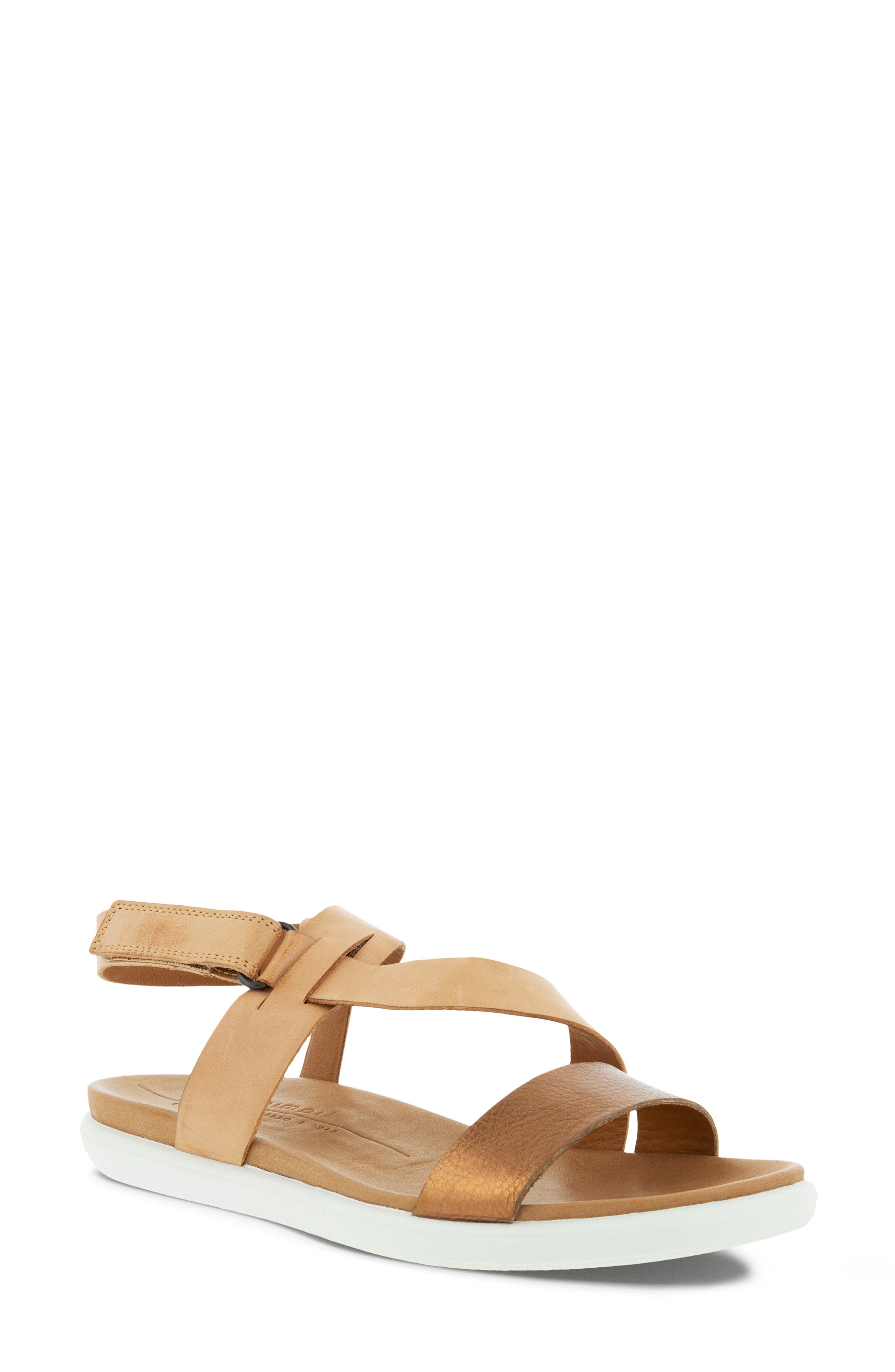 Simpil Strappy Sandal, Main, color, BRONZE/ LION