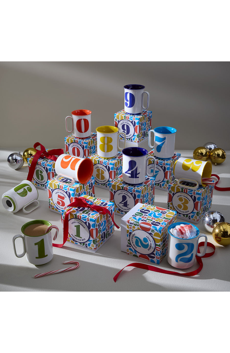 Jonathan Adler Lucky Number Mug, Alternate, color, 