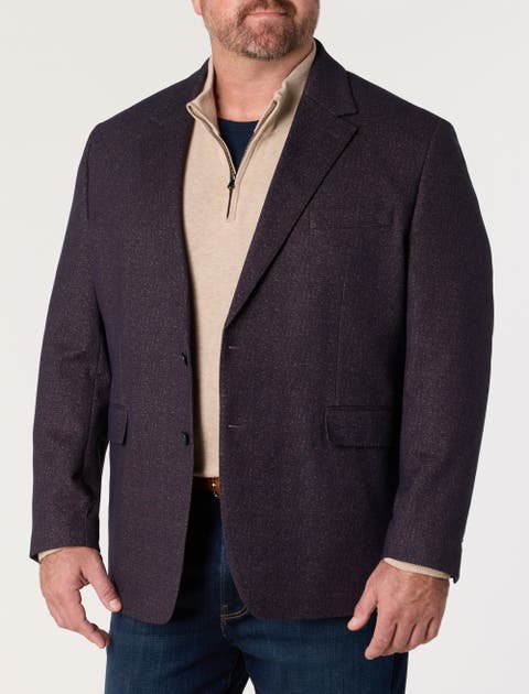 Big & Tall Marled Sport Coat