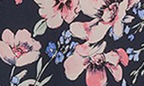 Tommy Hilfiger Floral Flutter Sleeve Jersey Shift Dress