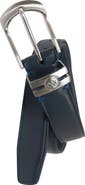 IZOD Golf Stretch Comfort Leather Belt Metal Keeper