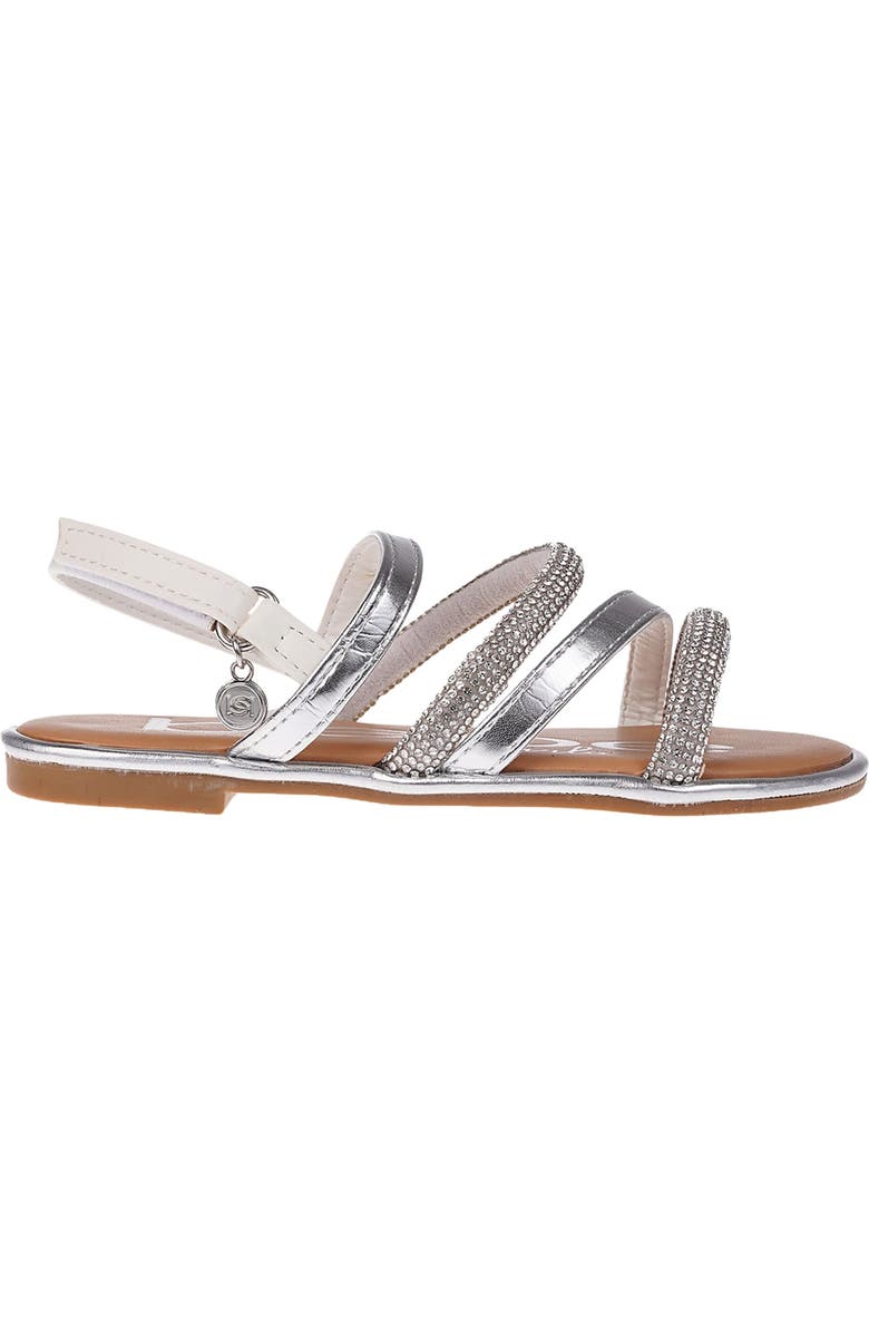 bebe Kids' Rhinestone Sandal, Alternate, color,