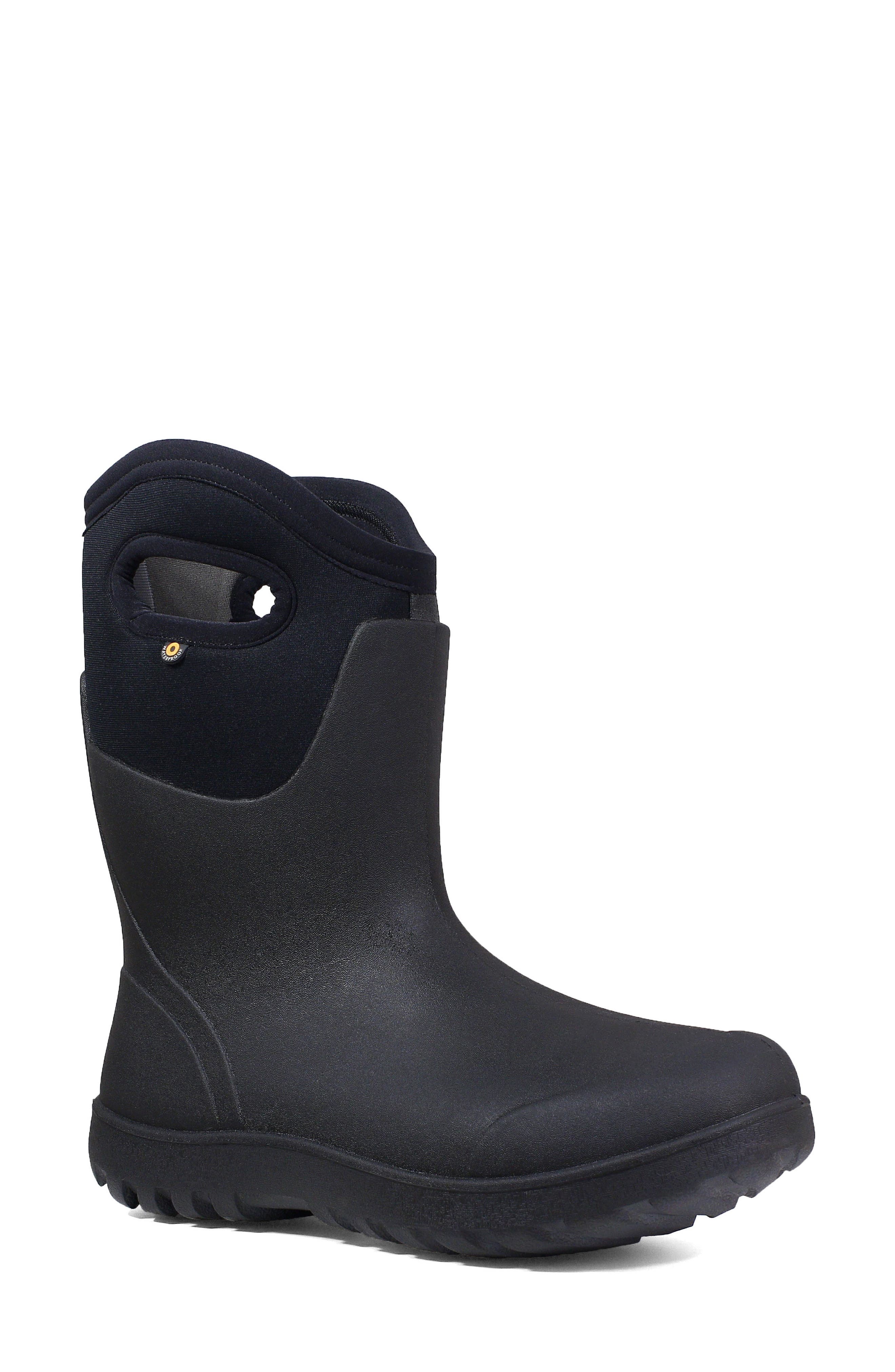 Bogs Neo Classic Mid Waterproof Rain Boot, Main, color, Black