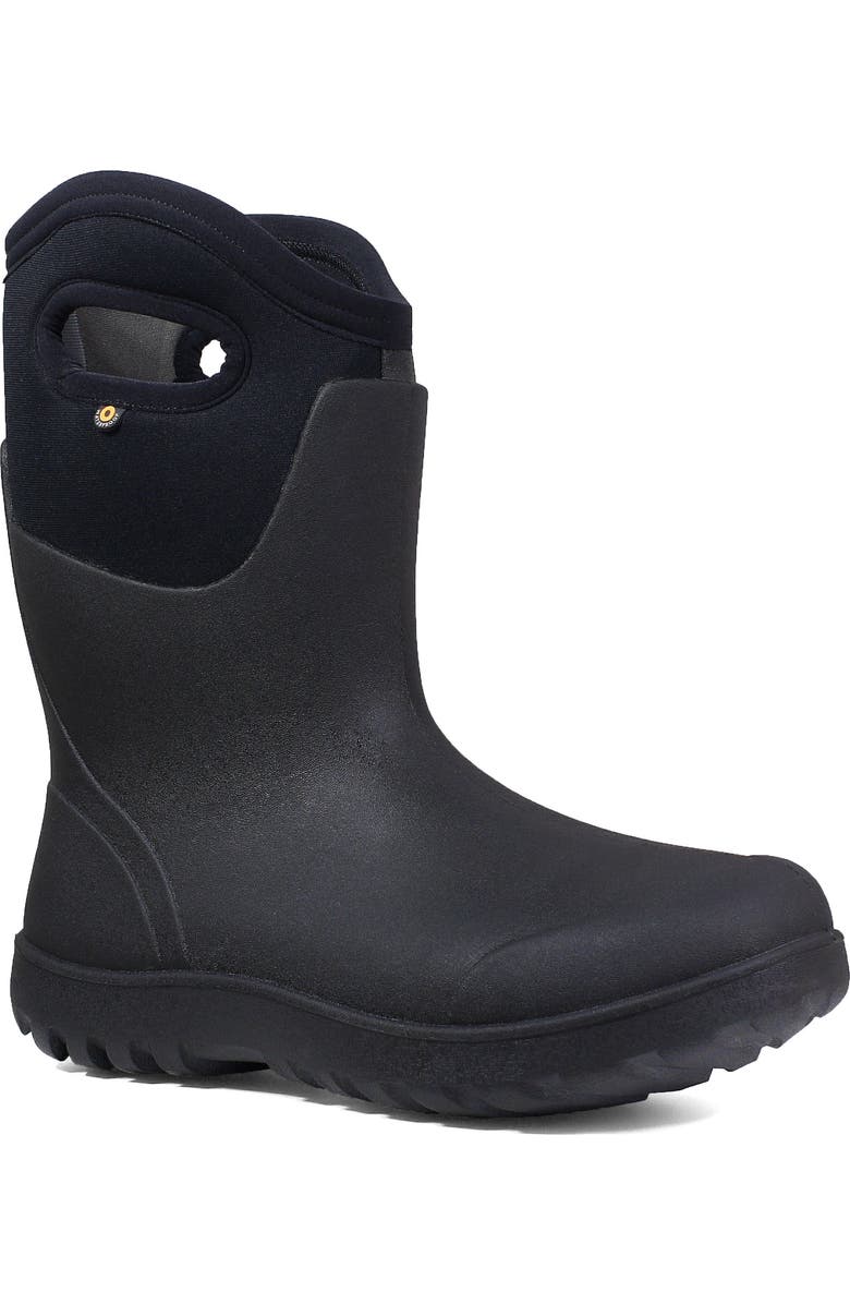 Bogs Neo Classic Mid Waterproof Rain Boot, Main, color, Black