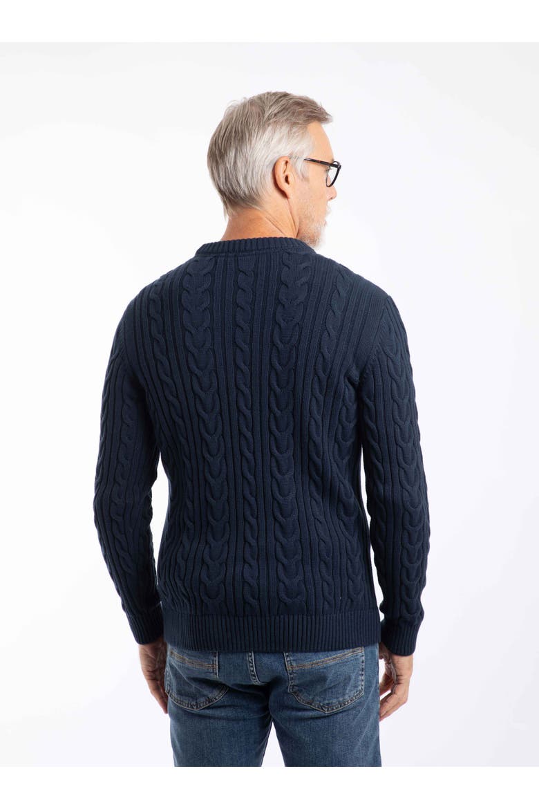 Griffen Cable Knit Jumper, Alternate, color, Navy