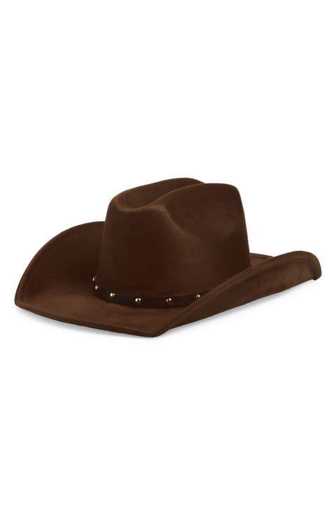 Studded Trim Cowboy Hat